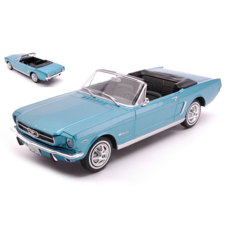 1:24 Whitebox Ford Mustang Convertible Metallizzato Turchese