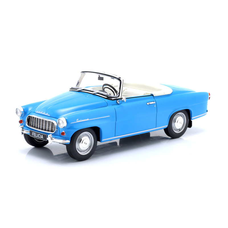 1:24 Whitebox Skoda Felicia Cabrio 1959 Blu Chiaro