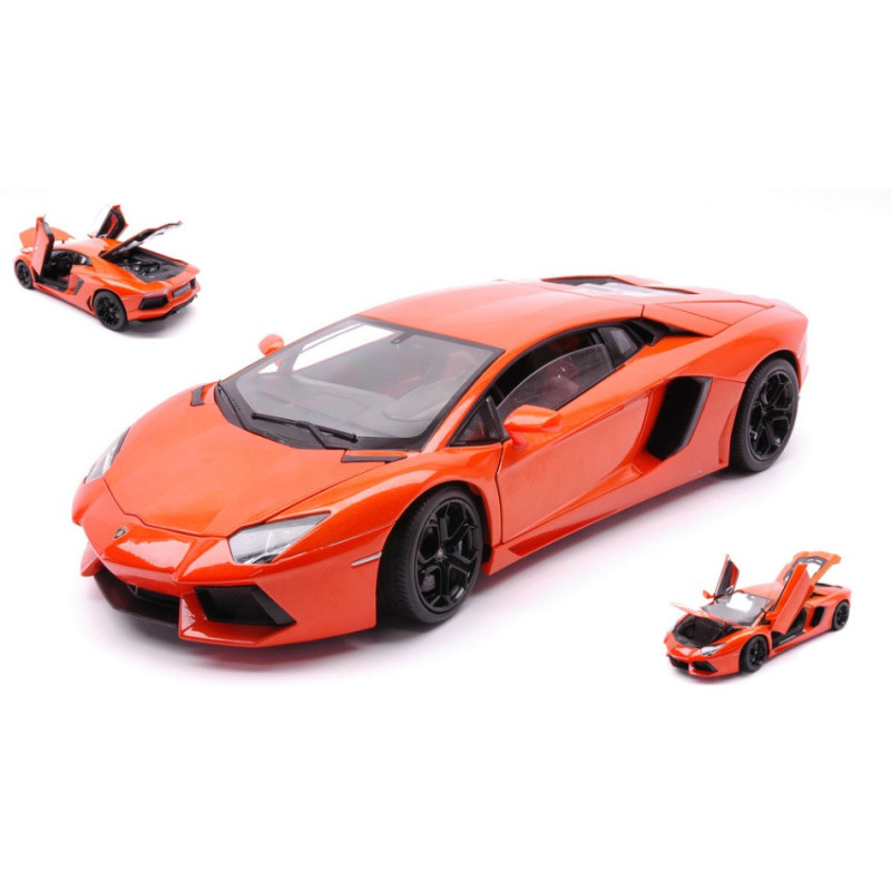 1:18 Welly Lamborghini Aventador LP700 2011 Arancione Argos