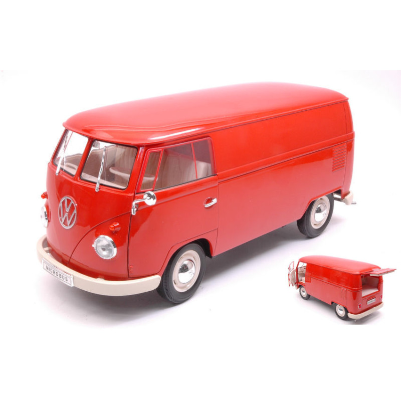 1:18 Welly VW T1 BUS 1963 Panel VAN Rosso