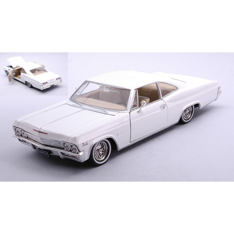 1:24 Welly Chevrolet Impala SS396 Coupe' 1965 LOW Rider Bianco