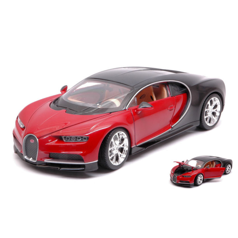 1:24 Welly Bugatti Chiron Rosso/nero