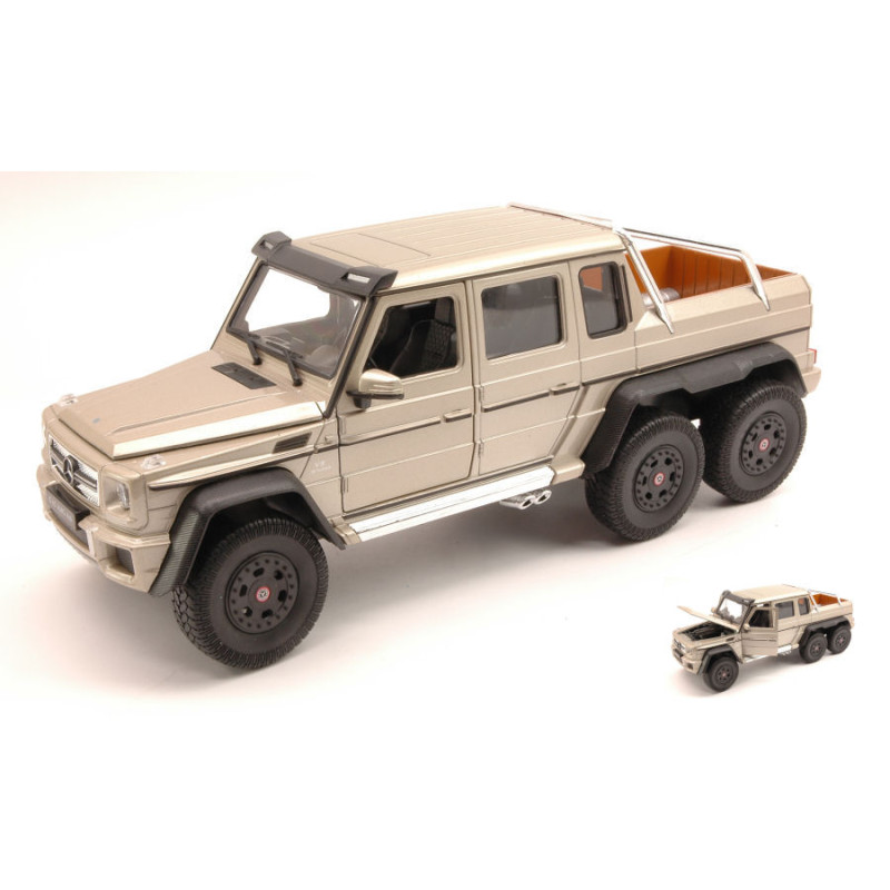 1:24 Welly Mercedes AMG G63 6x6 2014 Metallizzato Beige  27