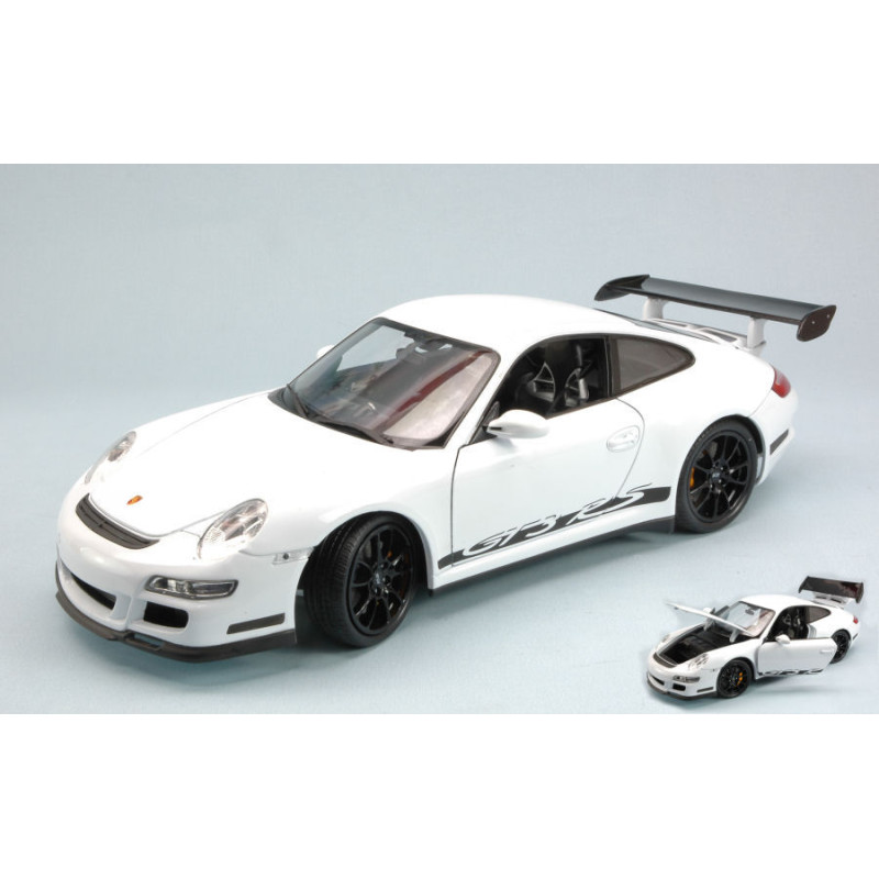 1:18 Welly Porsche 911 GT3 RS 2007 Bianco With Nero Strips