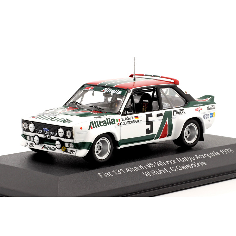 1:43 CMR Fiat 131 Abarth N5 Winner Rally Acropolis 1978 Rohrl geistdorfer