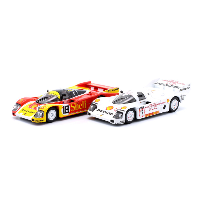 1:64 Spark Porsche 962 C Shell N18 24H LM 1988 + N17 LM 1987 SET