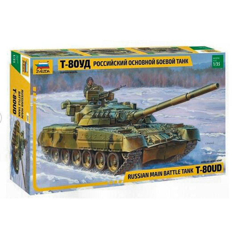 1:35 Zvezda Russ.main Battle Tank T 80UD KIT