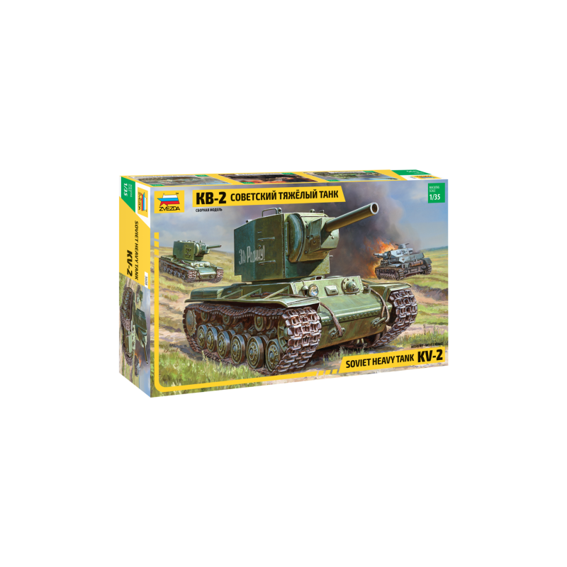 1:35 Zvezda Soviet Heavy Tank KV 2 KIT