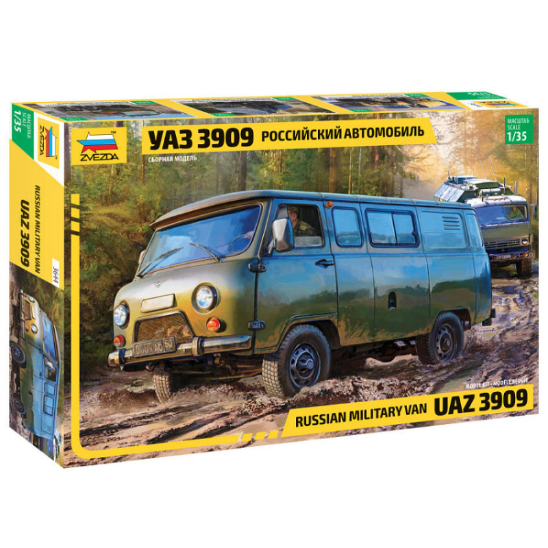 1:35 Zvezda UAZ 3909 Russian Military VAN KIT