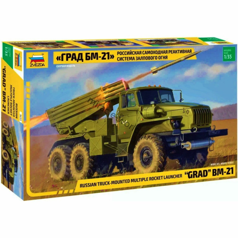 1:35 Zvezda BM 21 Grad Rocket Launcher KIT