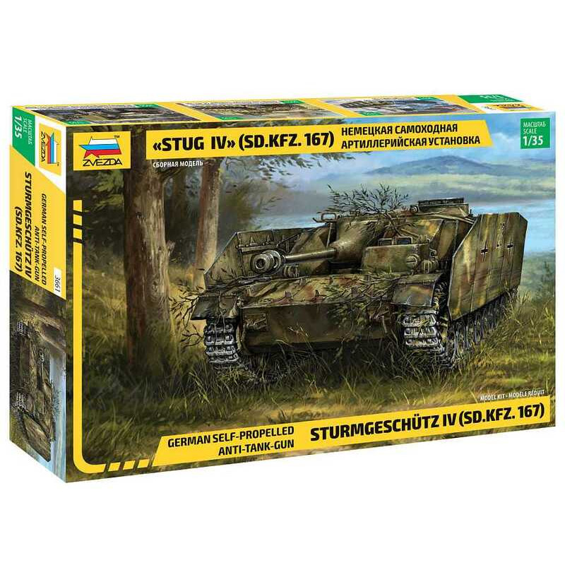 1:35 Zvezda Stug IV German Wwii Sturmgeschutz IV KIT