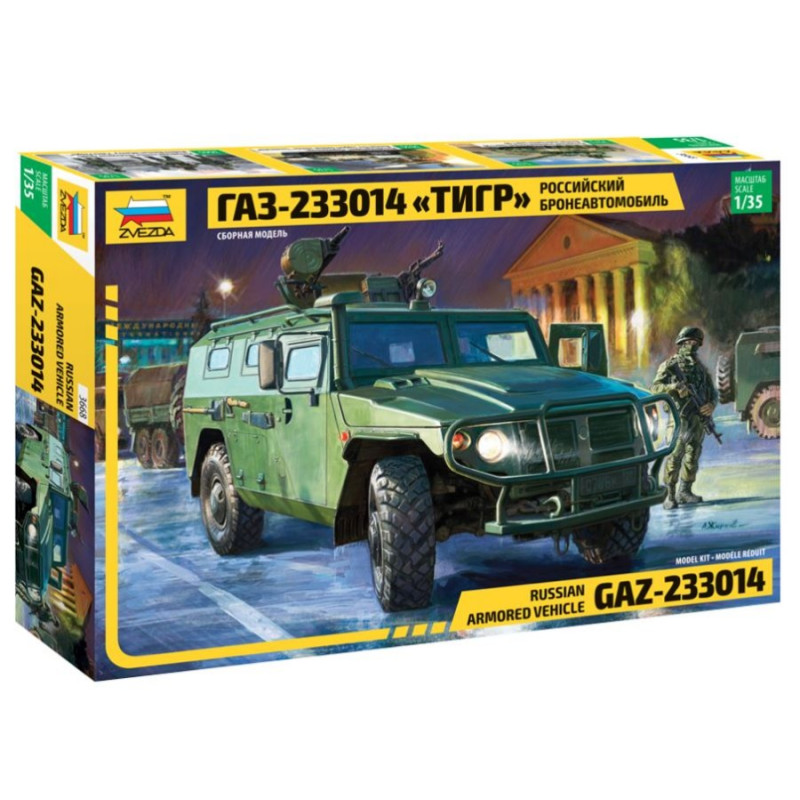 1:35 Zvezda Russian Armorosso Vehicle GAZ Tiger KIT