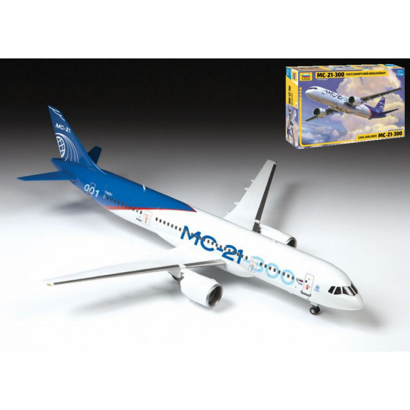 Zvezda Irkut MC 21 Civilian Plane KIT 1:144