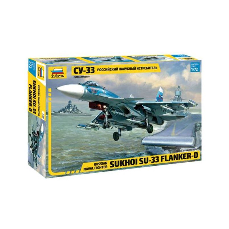 1:72 Zvezda Sukhoi SU 33 Flanker d Russian Navy Fighter KIT