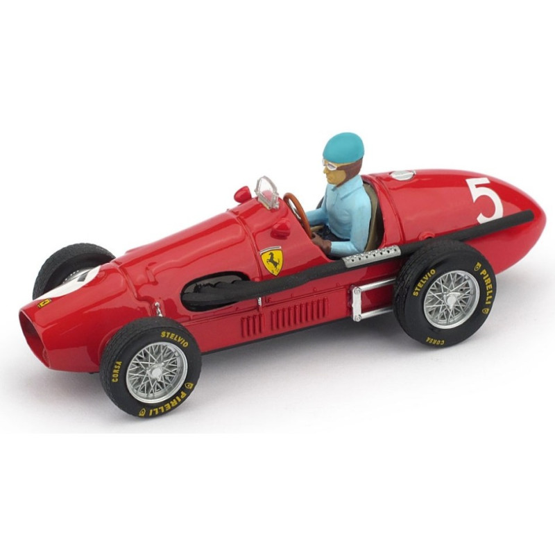 1:43 Brumm Ferrari 500 F2 Alberto Ascari 1953 N5 Winner British GP W/pilote