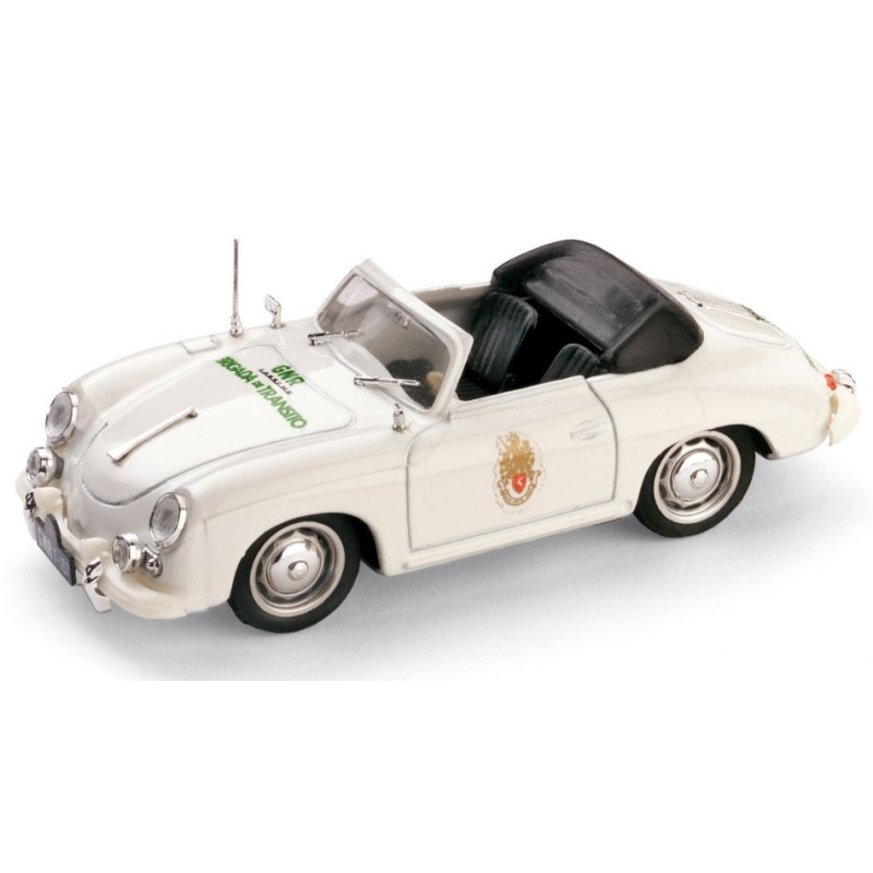 1:43 Brumm Porsche 356 Cabriolet Closed Polizia Portoghese 1952