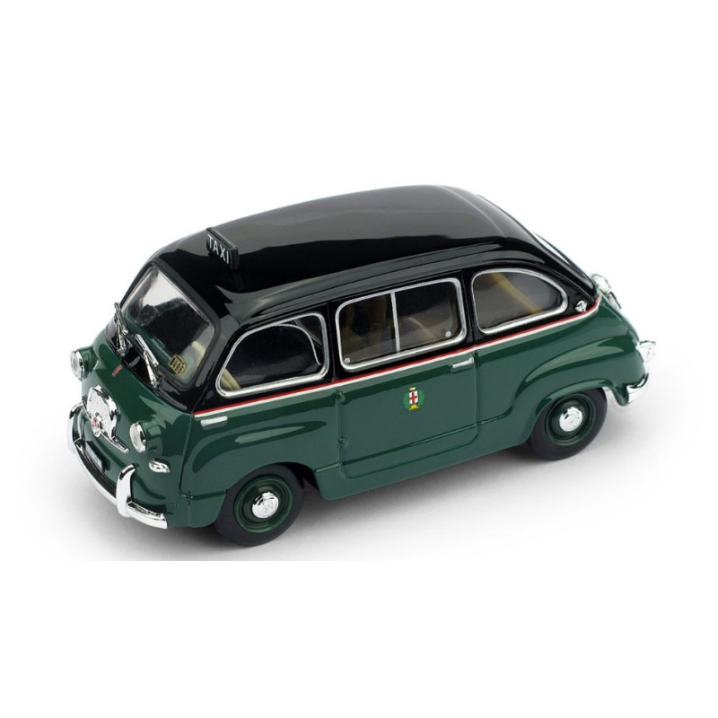 1:43 Brumm Fiat 600 Multipla Taxi Milano 1955