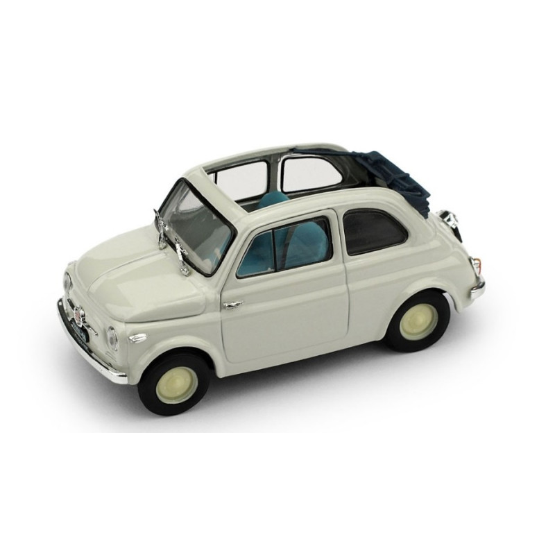 1:43 Brumm Fiat 500 Economica Aperta 1957 Grigio Chiaro