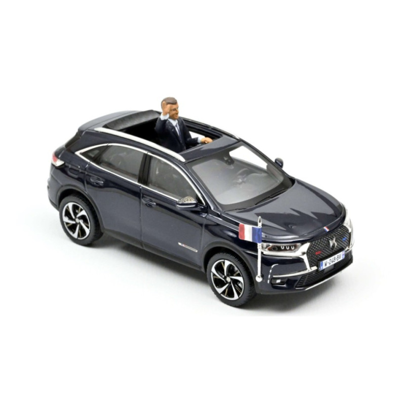 1:43 Norev DS 7 Crossback Presidentiel 2017 W/figure Reprod.