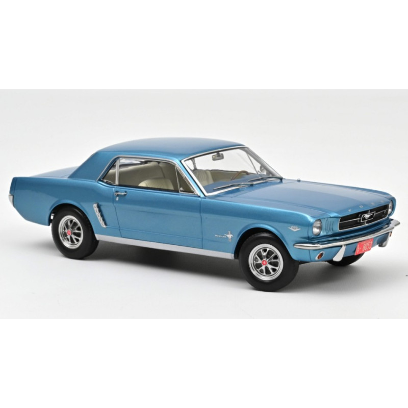 1:18 Norev Ford Mustang Hardtop Coupe' 1965 Turchese Metallizzato