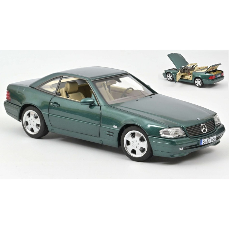 1:18 Norev Mercedes SL 500 1999 Verde Metallizzato 1.18