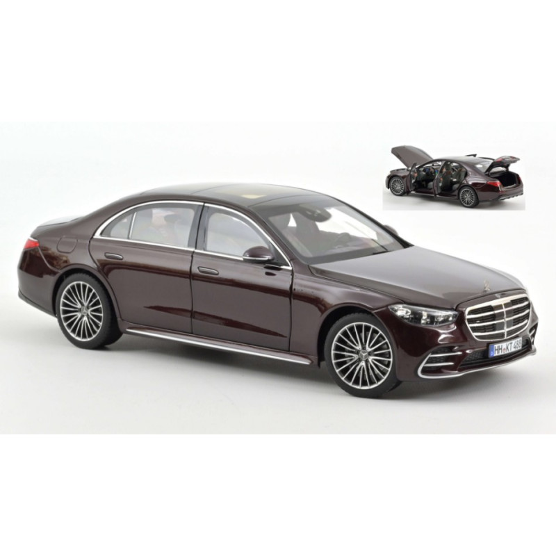 1:18 Norev Mercedes S class Amg line 2021 Rosso Metallizzato