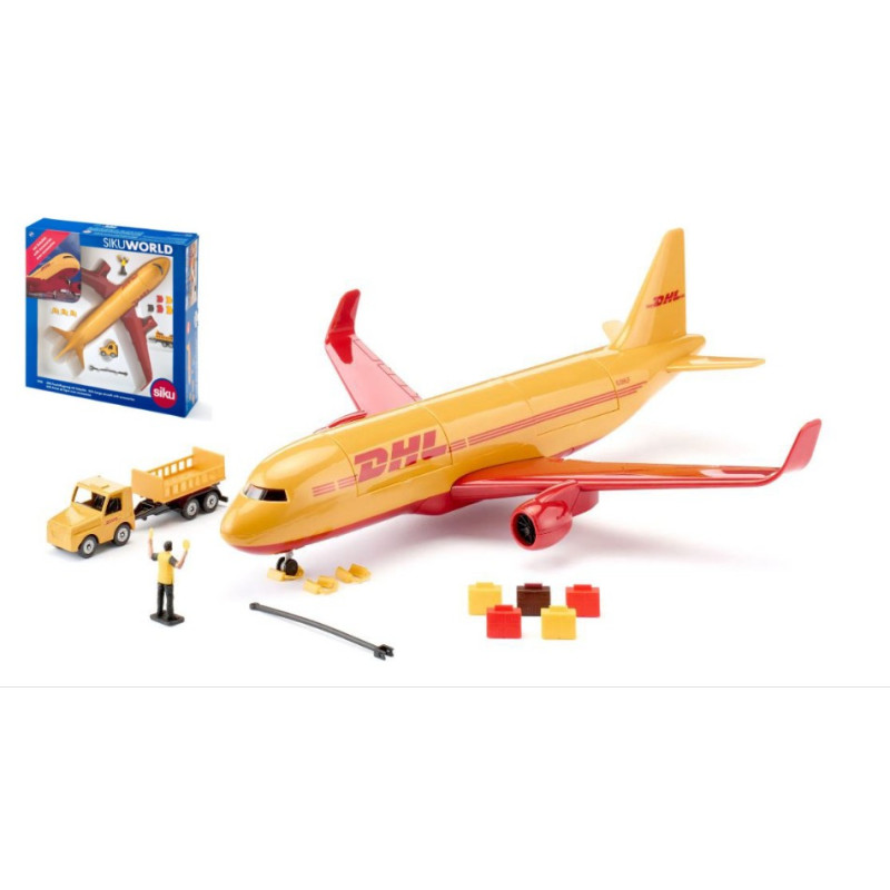 Siku DHL Cargo Aircraft With Accessories BOX cm 39x38