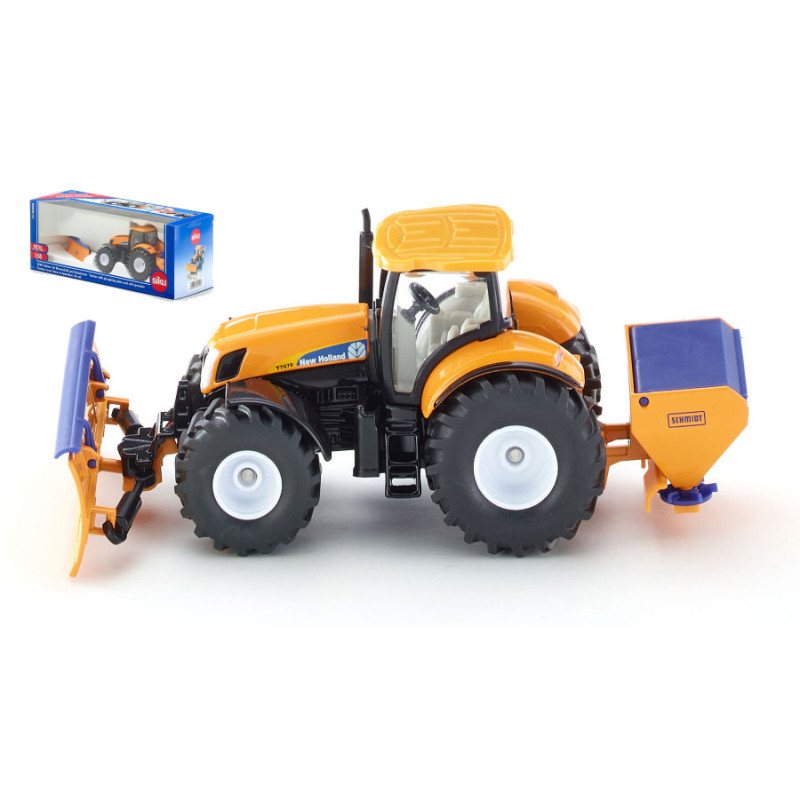 1:50 Siku Trattore NEW Holland C/pala Neve E Spargisale