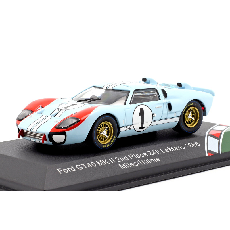 1:43 CMR Ford GT40 Mkii N1 2nd 24H LE Mans 1966 Miles hulme