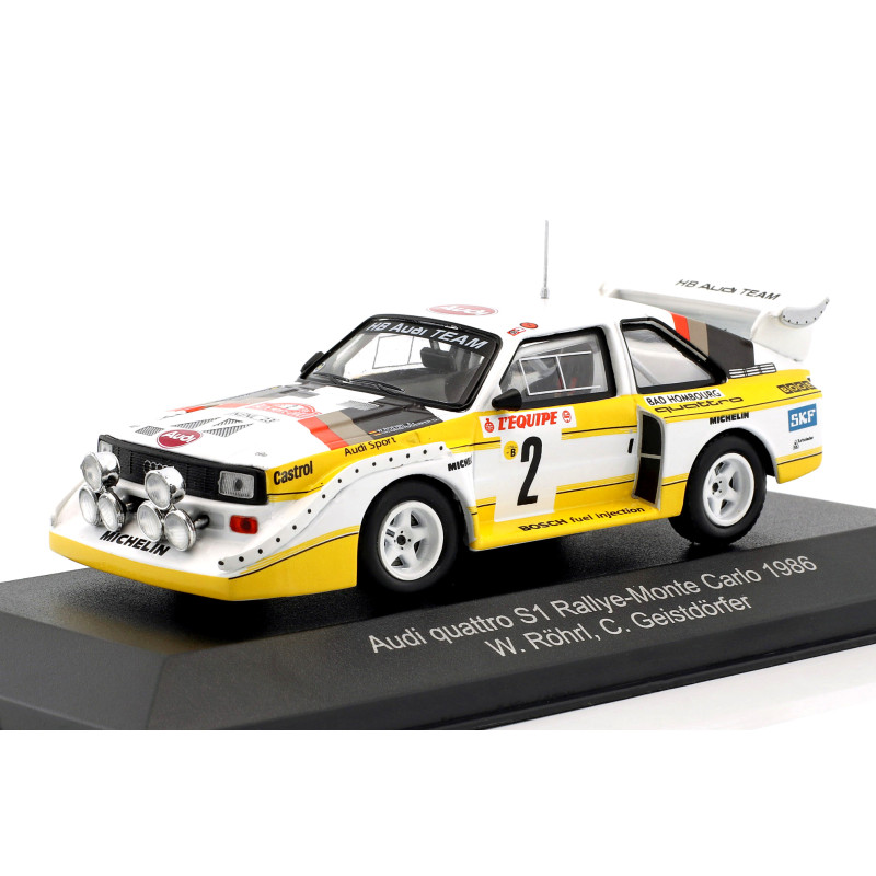 1:43 CMR Audi Quattro S1 N2 4th Monte Carlo 1986 W.rohrl c.geistdorfer Nv.