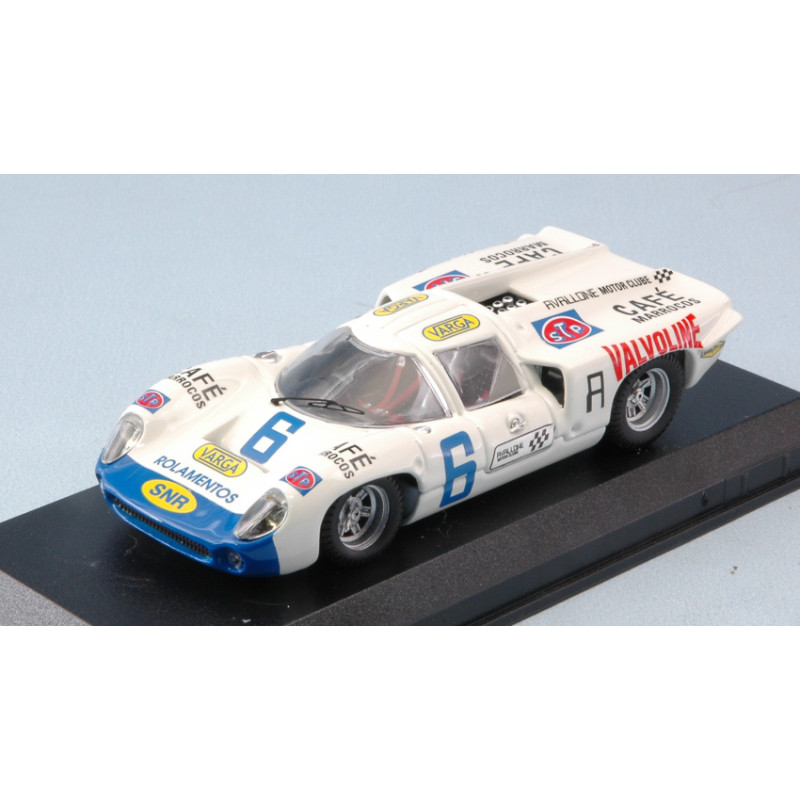 1:43 Best Model Lola T70 Coupe' N6 6th GP Taruma 1971 A.c.avallone