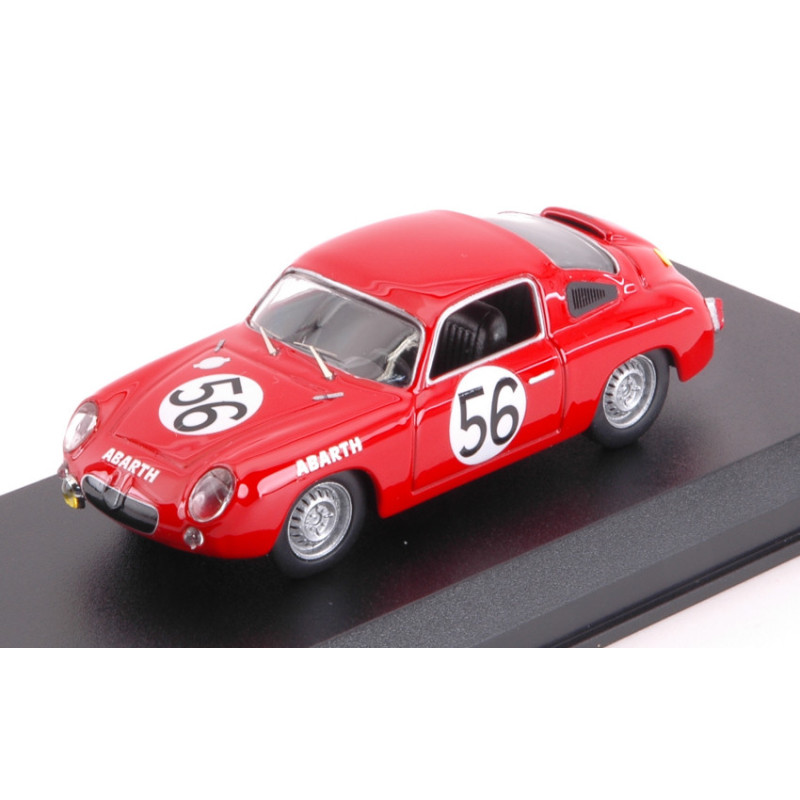 1:43 Best Model Fiat Abarth 700 S N56 24H LE Mans 1961 G.bassi g.rigamonti