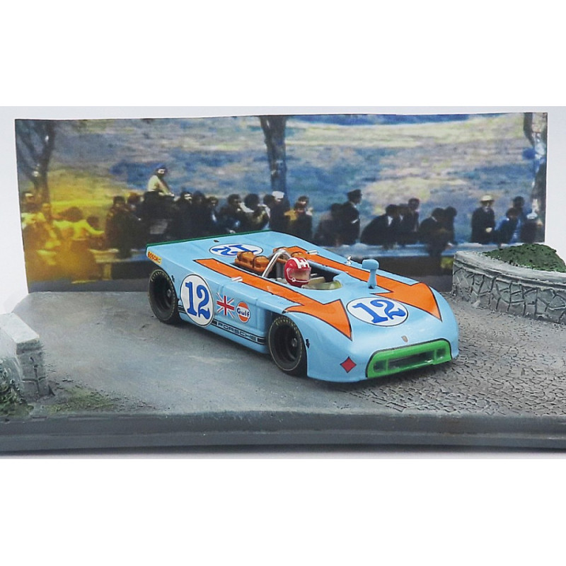 1:43 Best Model Porsche 908/03 Targa Florio 1970 Joseph Siffert Diorama W/driver