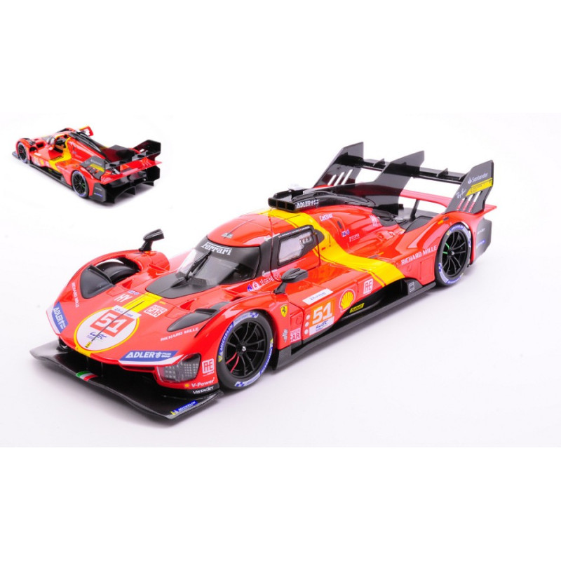 1:24 Burago Ferrari 499P N51 Winner 24H LE Mans 2023 Pier Guidi calado giovin