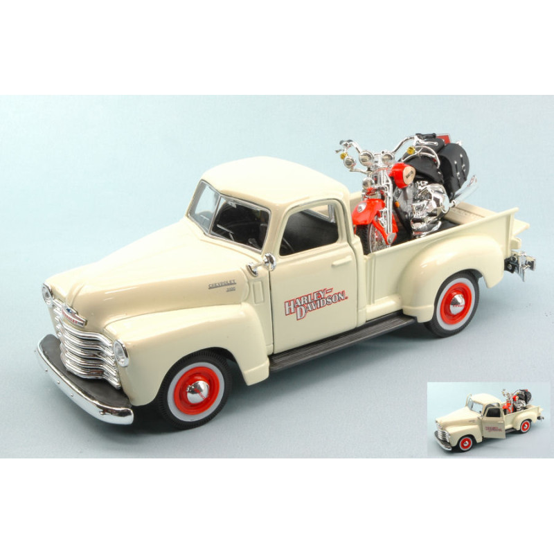 1:24 Maisto Chevrolet 3100 Pick UP 1950 1:25 + Harley Davidson 2001 Heritage