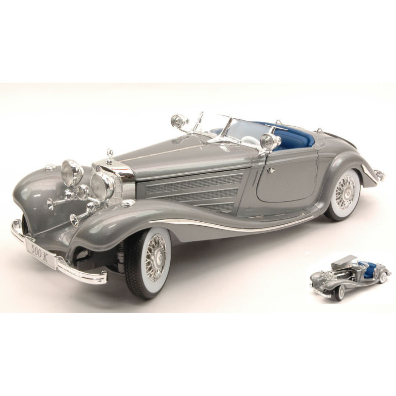 1:18 Maisto Mercedes 500 K Type 1936 Argento