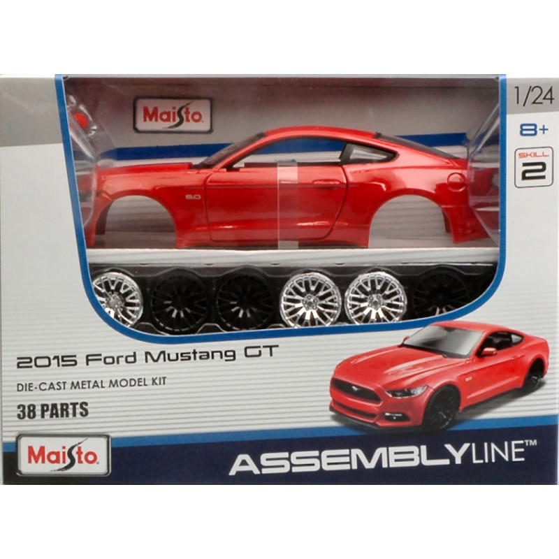 1:24 Maisto Ford Mustang GT 2015 Rosso KIT