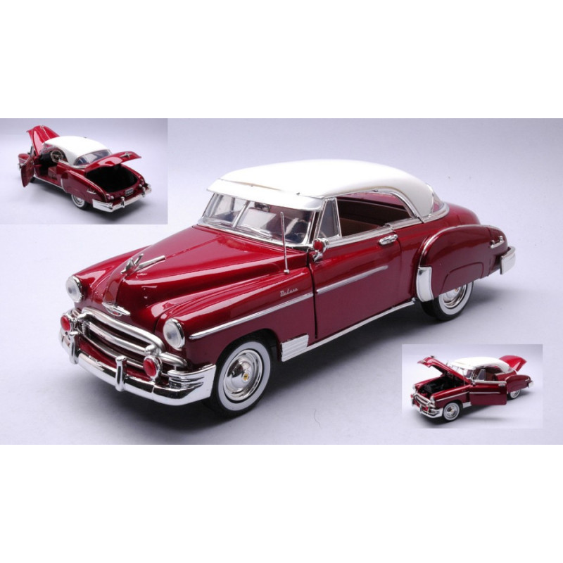 1:18 Motormax Chevrolet BEL AIR 1950 Rosso Metallizzato