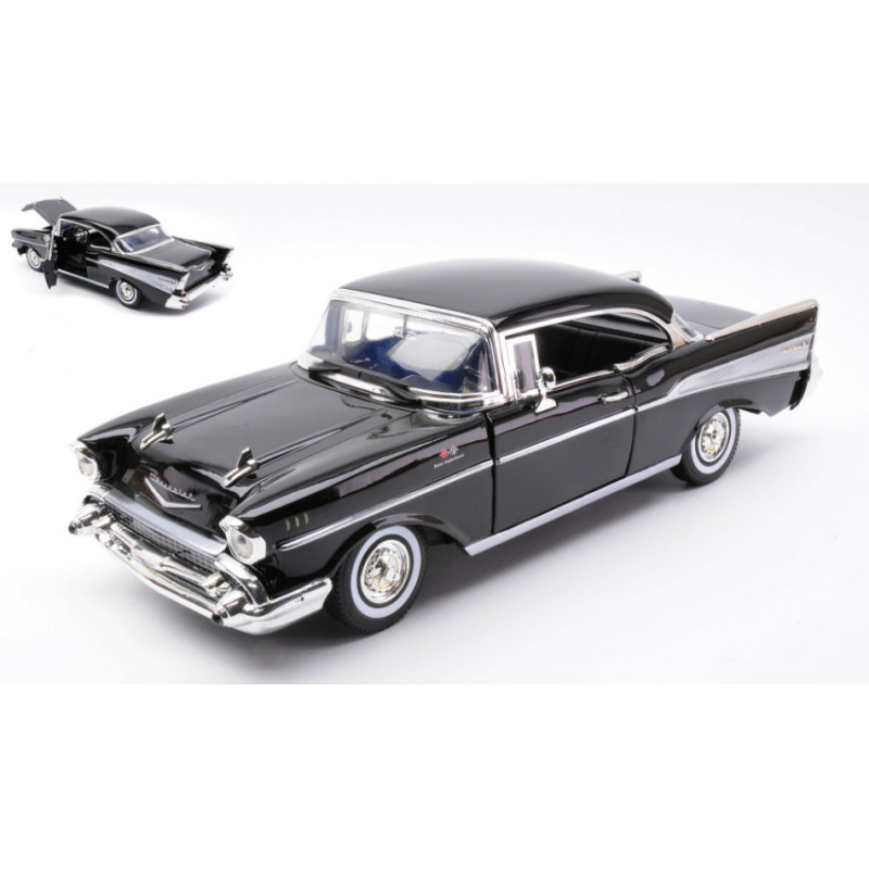 1:18 Motormax Chevrolet BEL AIR Hardtop 1957 Nero