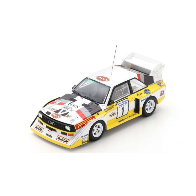 1:43 Spark Audi Sport Quattro S1 N1 Manx Rally 1985 M.mouton f.pons