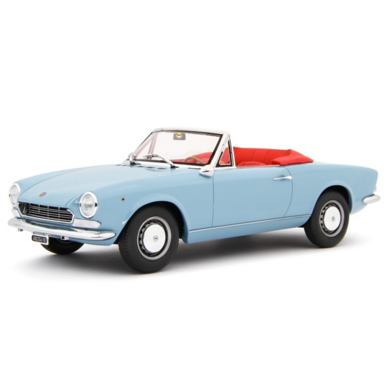 1:18 Laudo Racing Fiat 124 Sport Spider AS (1438 Cc.) 1968 Blu Chiaro