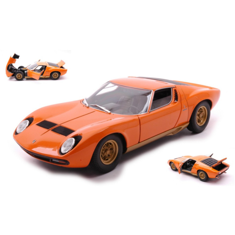 1:18 Welly Lamborghini Miura 1971 Rosso Arancione