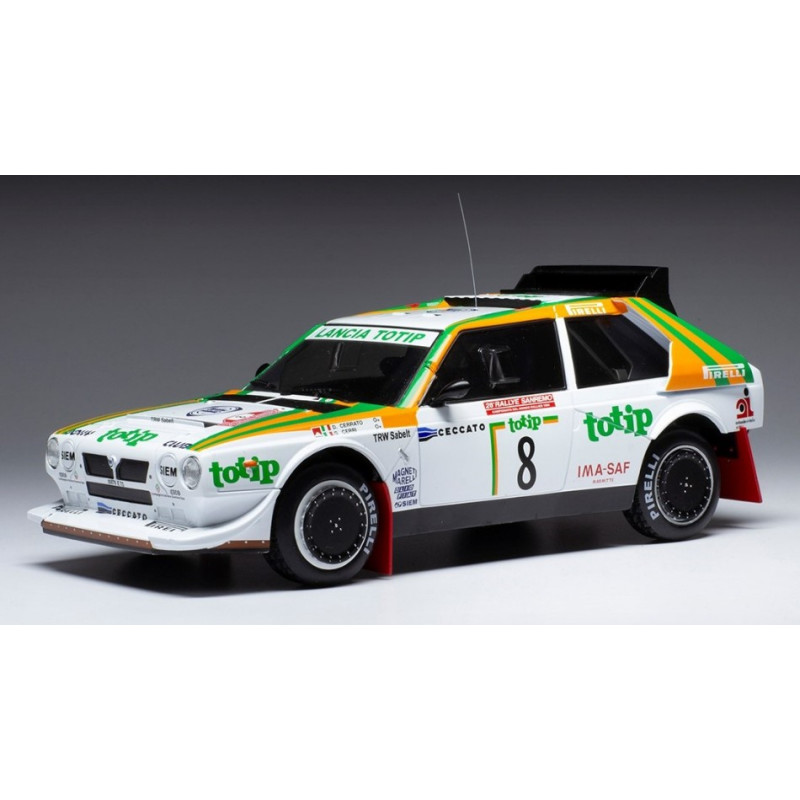 1:18 Ixo Model Lancia Delta S4 N8 Rally SAN Remo 1986 Cerrato/cerri