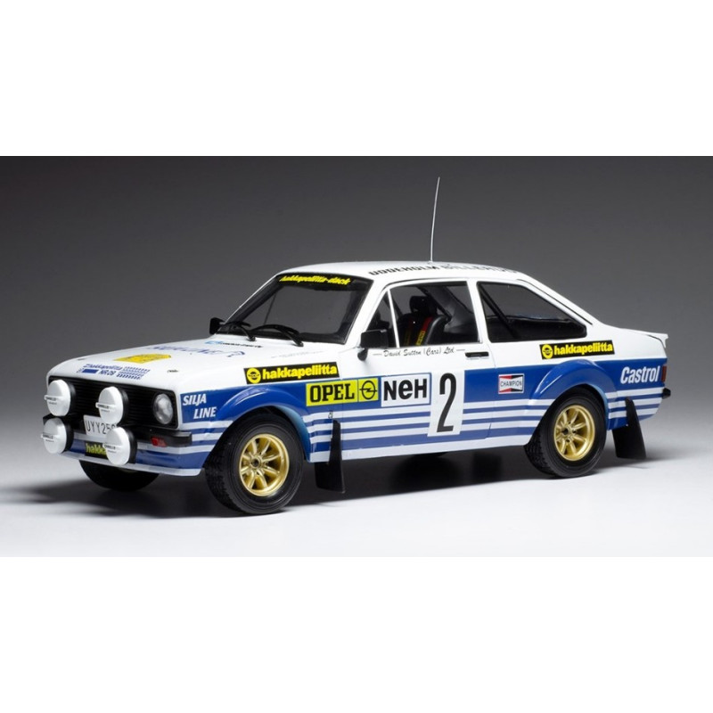 1:18 Ixo Model Ford Escort MK II RS 1800 N2 Rally Sweden 1977 Vatanen/harryman