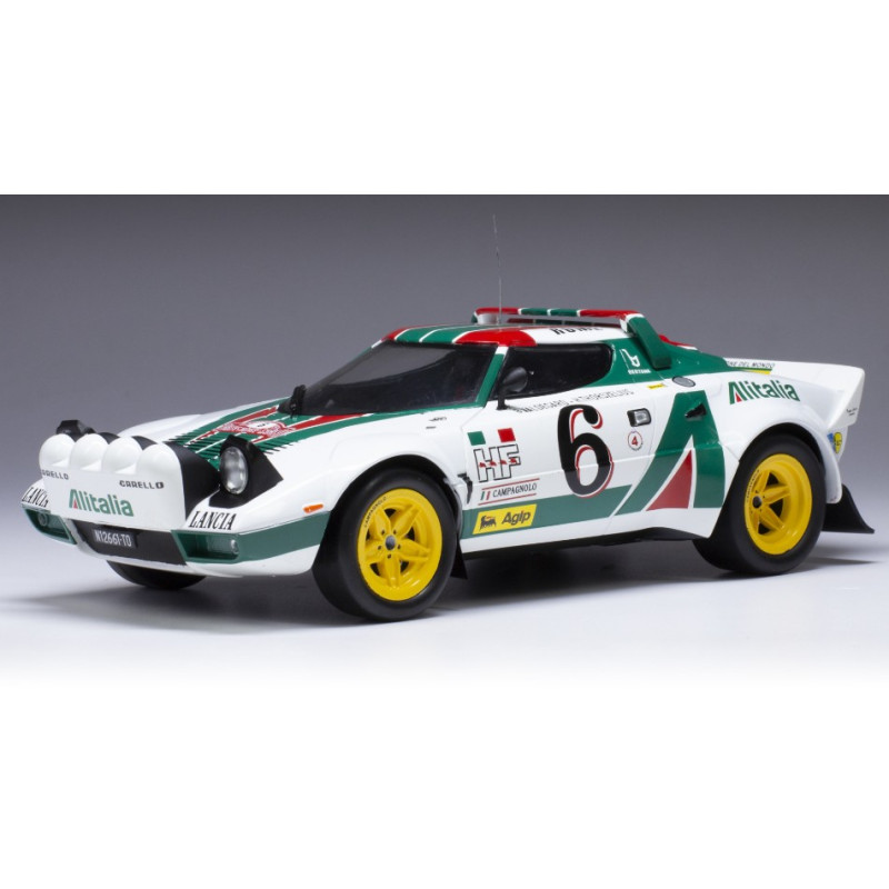 1:18 Ixo Model Lancia Stratos HF N6 Rally Monte Carlo 1976 Waldegaard/thorszel.