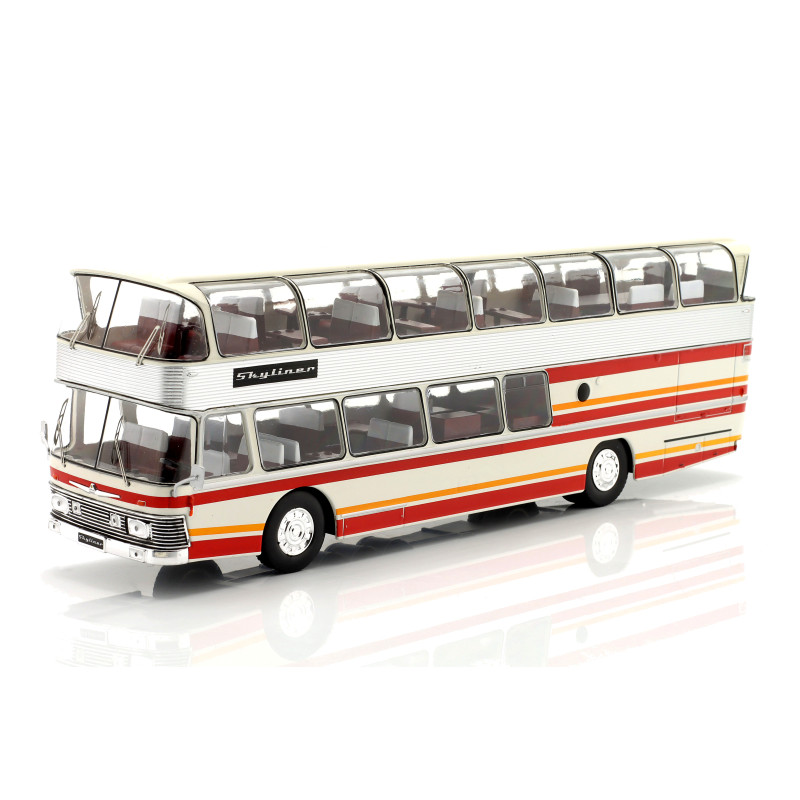 1:43 Ixo Model Neoplan NH 22L Skyliner 1983 Bianco/rosso