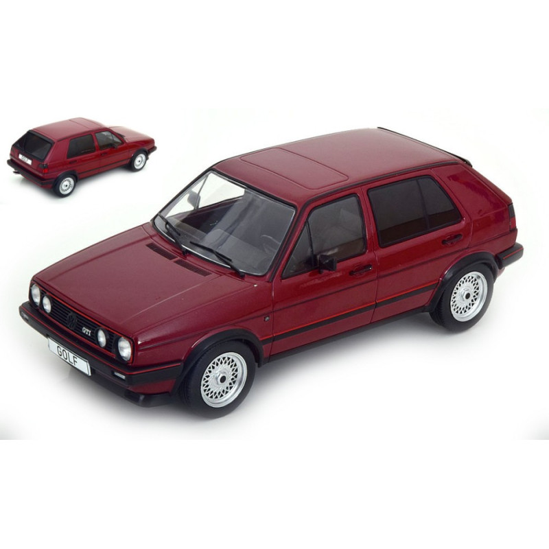 1:18 Modelcargroup VW Golf II GTI 1984 Metallizzato Rosso Scuro