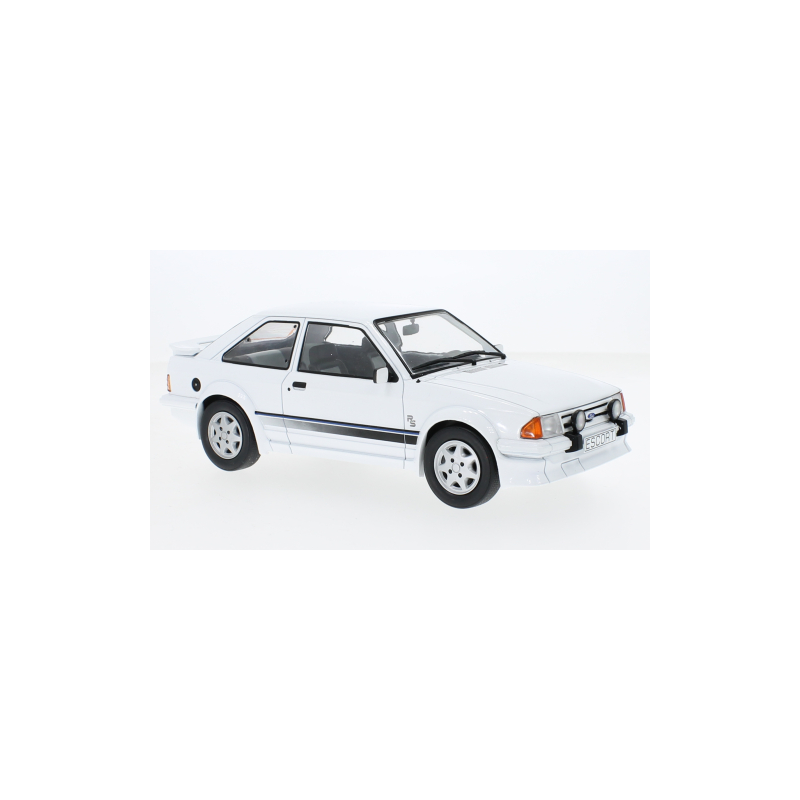 1:18 Modelcargroup Ford Escort MK III RS Turbo 1985 Bianco