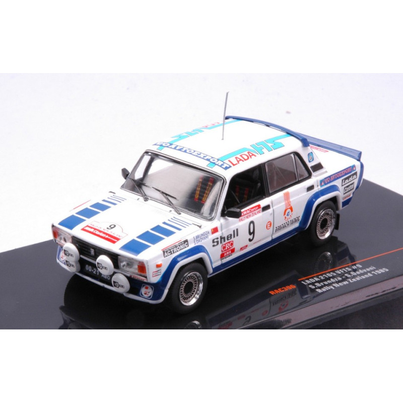 1:43 Ixo Model Lada 2105 Vfts N9 Rally Neuselaand 1985 Brundza/dadvani