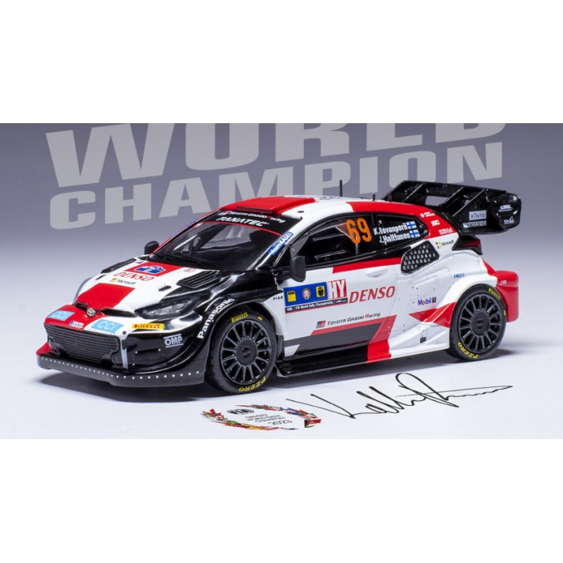 1:43 Ixo Model Toyota Rally WRC N69 Centr.europ.rally 2023 Rovanp. Halt.signed